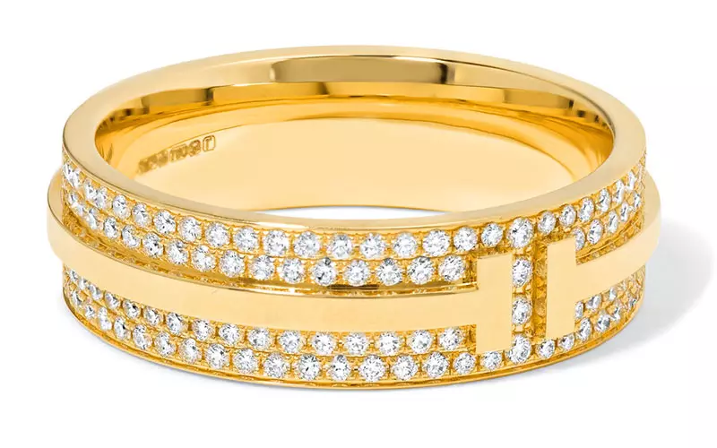 Tiffany & Co. 18 karaat gouden diamantring