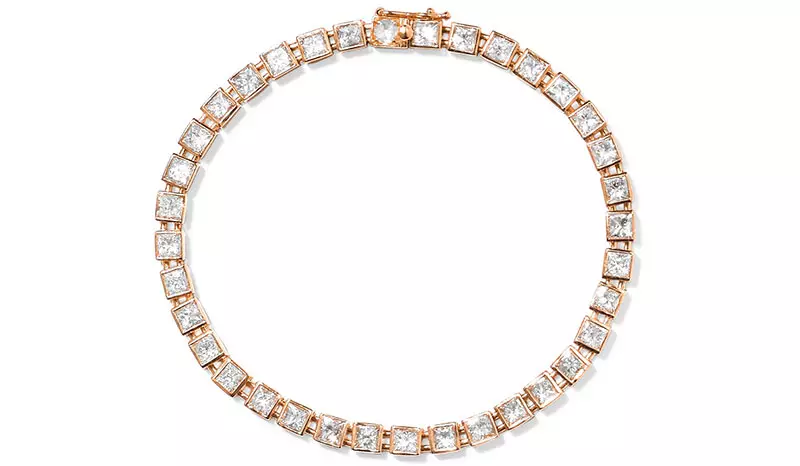 Tiffany & Co.T Tennis 18-Karat Rose Gold Diamond ẹgba