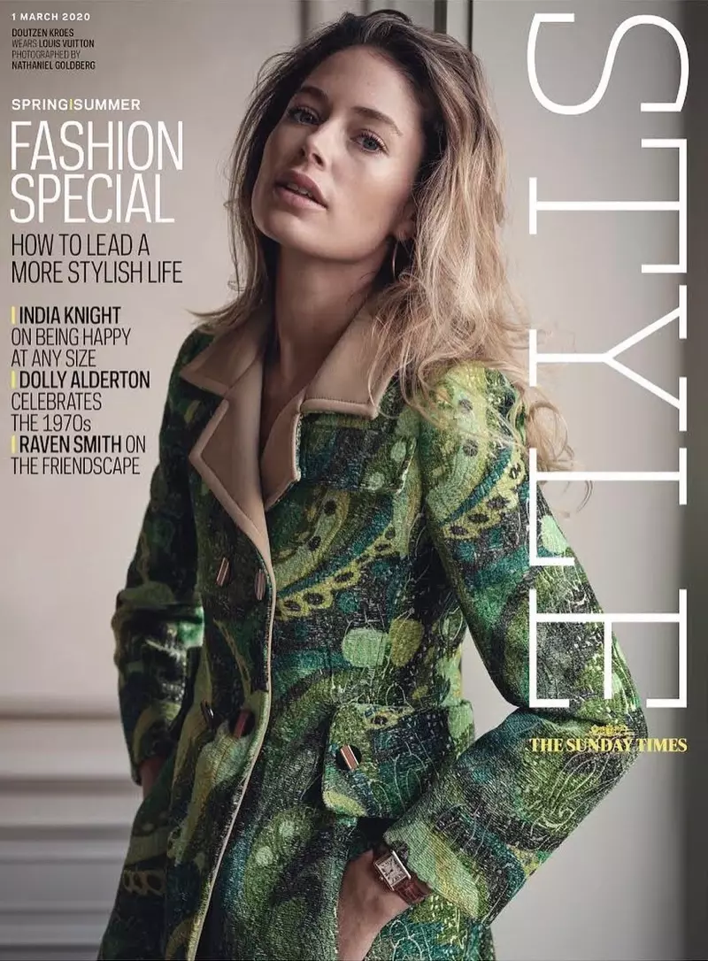 Doutzen Kroes pozira u elegantnom izgledu za Sunday Times Style