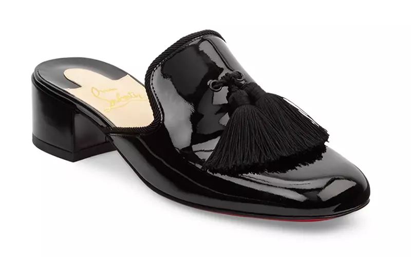 Christian Louboutin Barry 35 Patent Isikhumba Mules $725