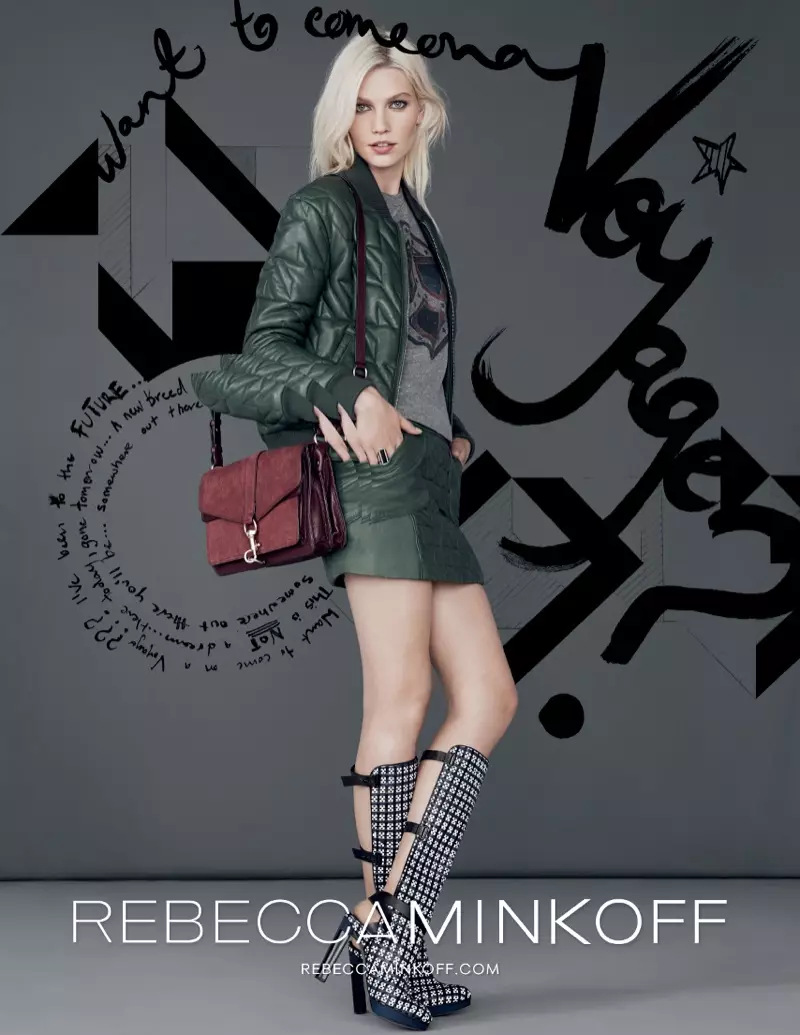 Aline Weber je hravá pro kampaň Rebecca Minkoff na podzim 2013