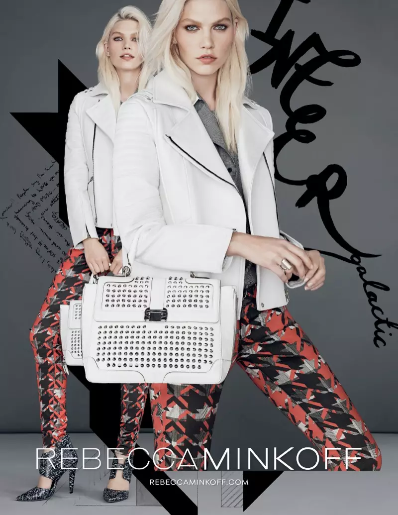 Aline Weber devine jucăușă pentru campania Rebecca Minkoff din toamna 2013