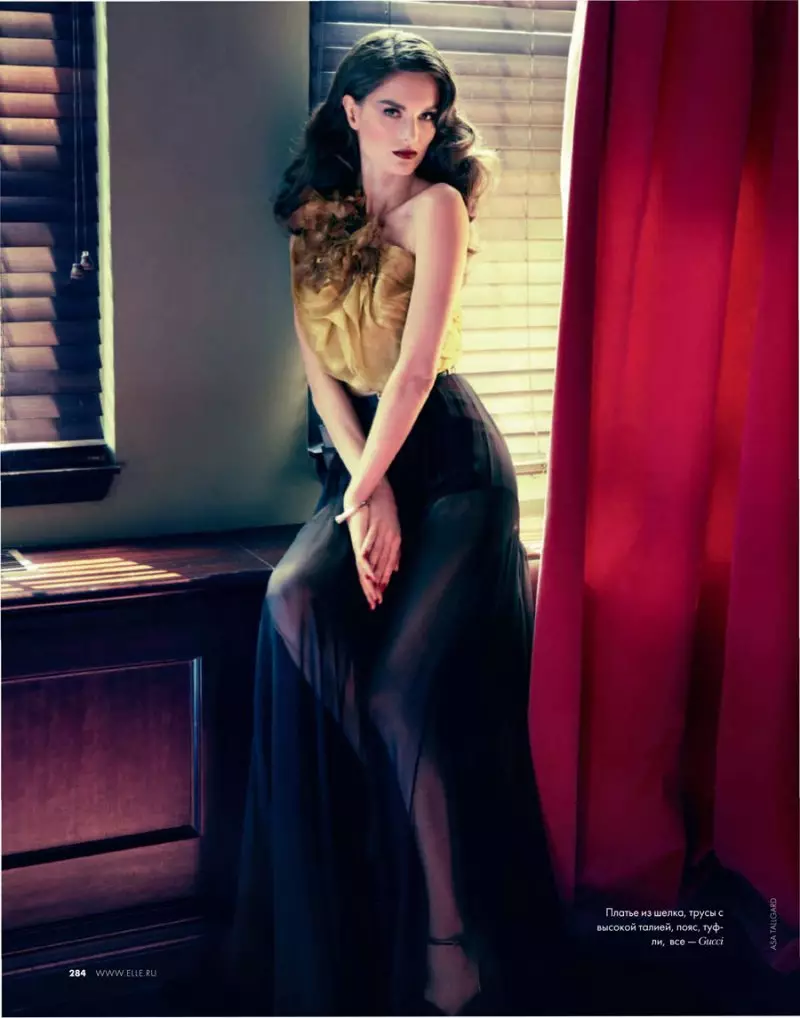 Anouck Lepere von Asa Tallgard in Gucci für Elle Russia November 2011