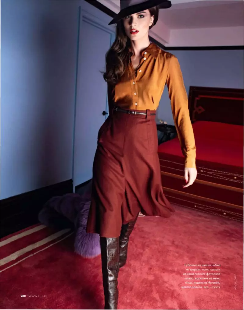 Anouck Lepere ni Asa Tallgard sa Gucci para sa Elle Russia Nobyembre 2011