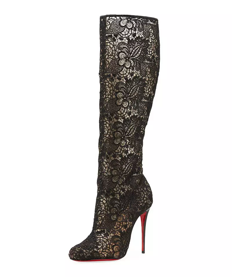 Christian Louboutin Tennissima Net Lace Red Sole Boot $ 1,295