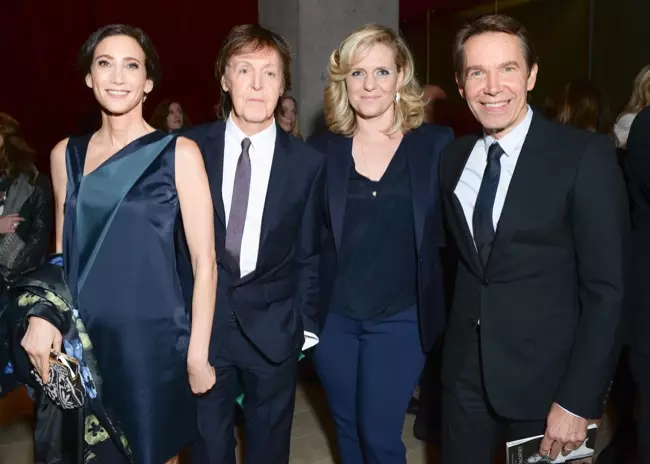 Nancy Shevell, Jeff Koons, Justine Koons, Paul McCartney