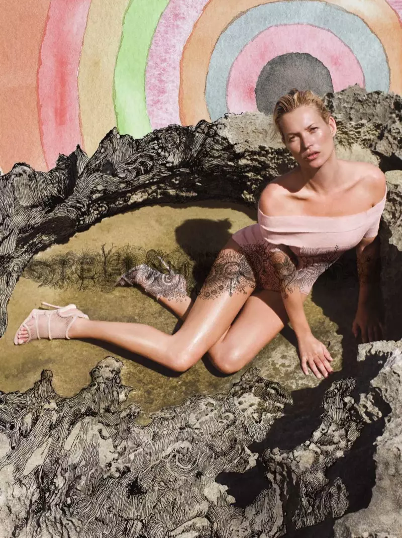 Kate Moss fun Stella McCartney Orisun omi 2009 Ipolongo nipasẹ Ryan McGinley