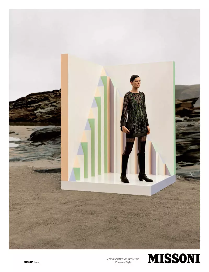 Stella Tennant protagonista della campagna Missoni Autunno 2013 di Alasdair McLellan