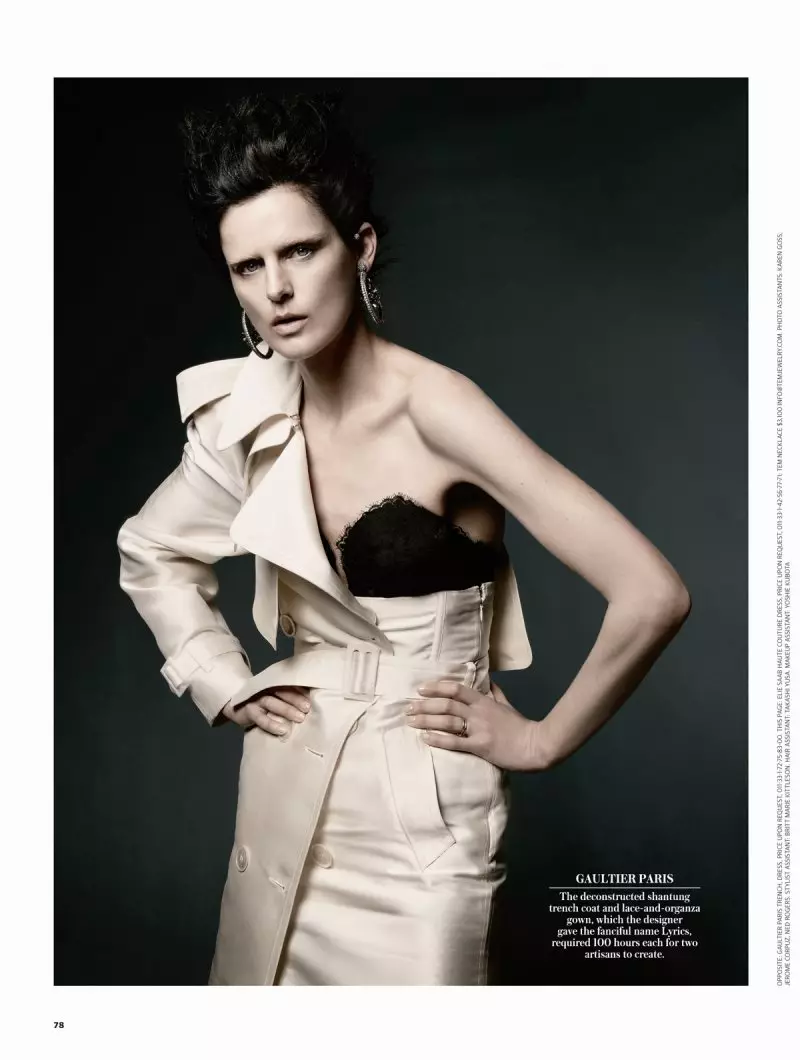 Stella Tennant Berpose dalam Couture untuk Majalah WSJ, Dirakam oleh Daniel Jackson