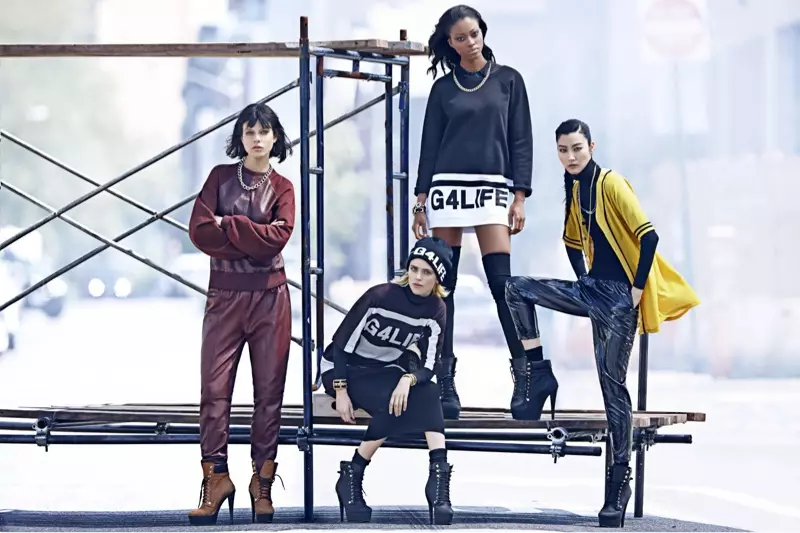 Rihanna fun River Island ká Fall 2013 Campaign Highlights Street Style