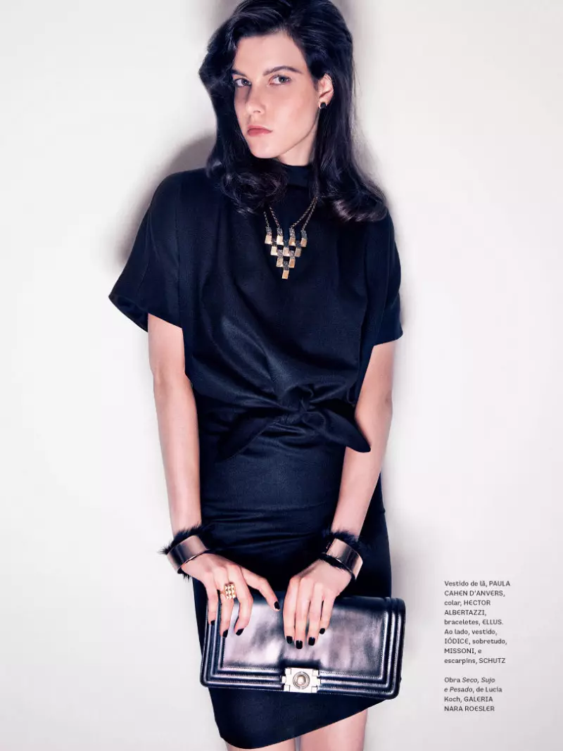 Tati Cotliar Dons Contemporary Tailoring in i Magazine nataon'i Karine Basílio