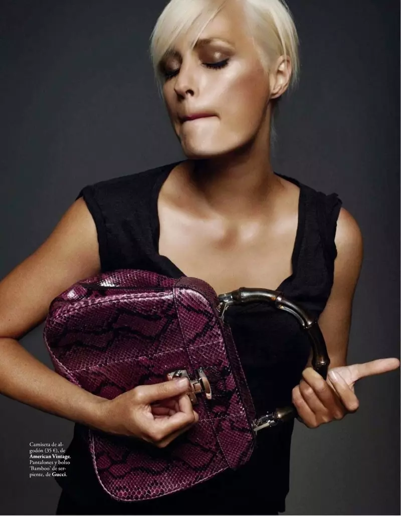 Seasann Yasmin le Bon do Xavi Gordo in Elle Spain Deireadh Fómhair 2013