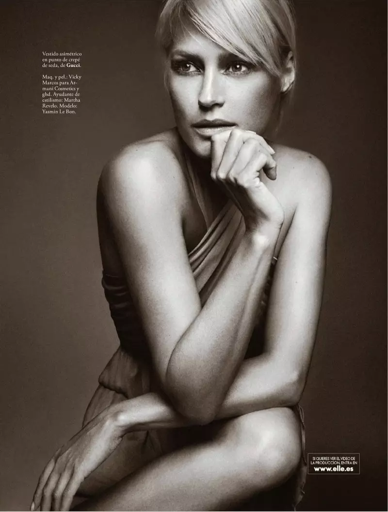 Baineann Yasmin le Bon le Xavi Gordo in Elle Spain Deireadh Fómhair 2013