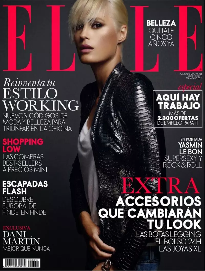 Yasmin le Bon ji bo Xavi Gordo li Elle Spain Cotmeha 2013 Poses