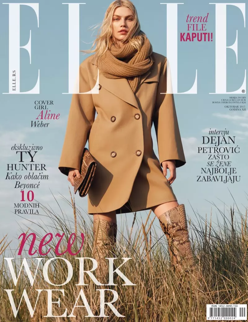 Aline Weber Charms in the Fall Collections for ELLE Serbia