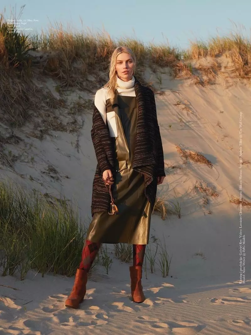 Aline Weber Charms in the Fall Collections for ELLE Serbia