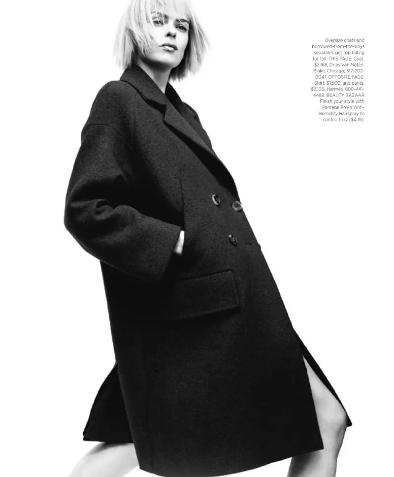 Elise Crombez Goes Garçonne para sa Harper's Bazaar US, Kinunan ni Nathaniel Goldberg