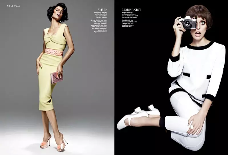 Karolina Kurkova는 Stylist Magazine의 변장의 여주인입니다.