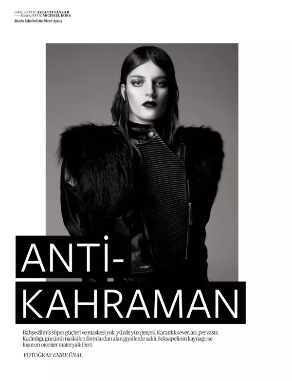 Laura Kampman Dons Cutting Edge Style para sa Vogue Turkey's Enero nga Isyu