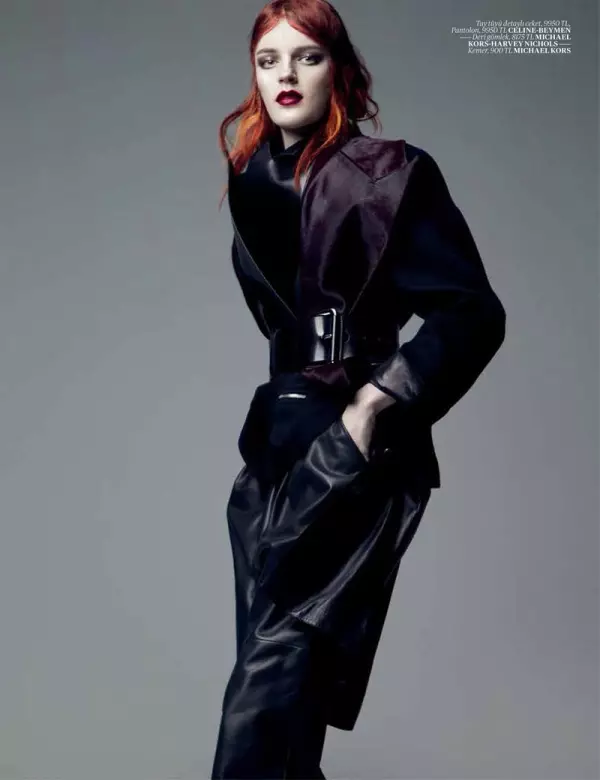 Laura Kampman Dons Cutting Edge Style foar Vogue Turkije syn jannewaris Issue