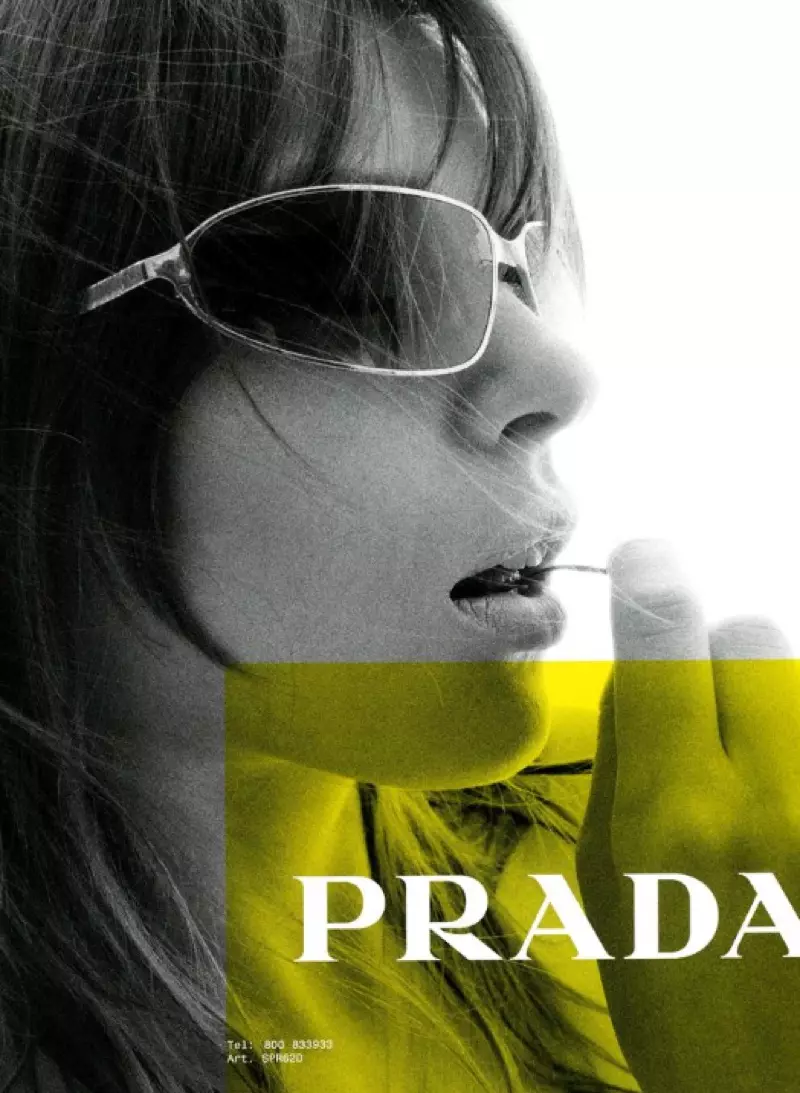 Prada 2003 春夏廣告大片中的眼鏡