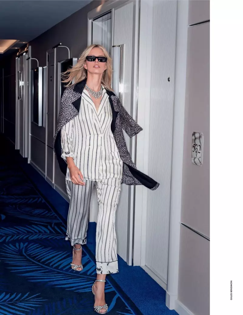 Karolina Kurkova Ngaronjatkeun Faktor Glam di ELLE Italia