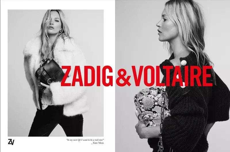 Фред Мейлан знімає Кейт Мосс для кампанії Zadig & Voltaire осінь-зима 2019