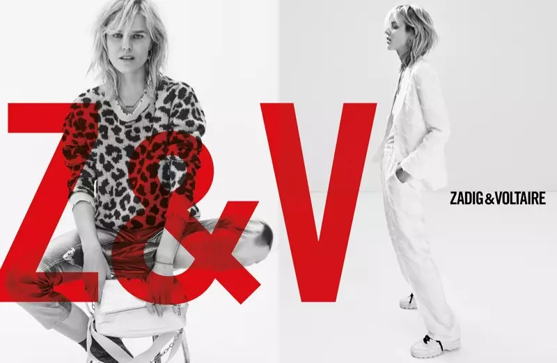 Eva Herizgova joacă în campania de primăvară-vară 2019 Zadig & Voltaire