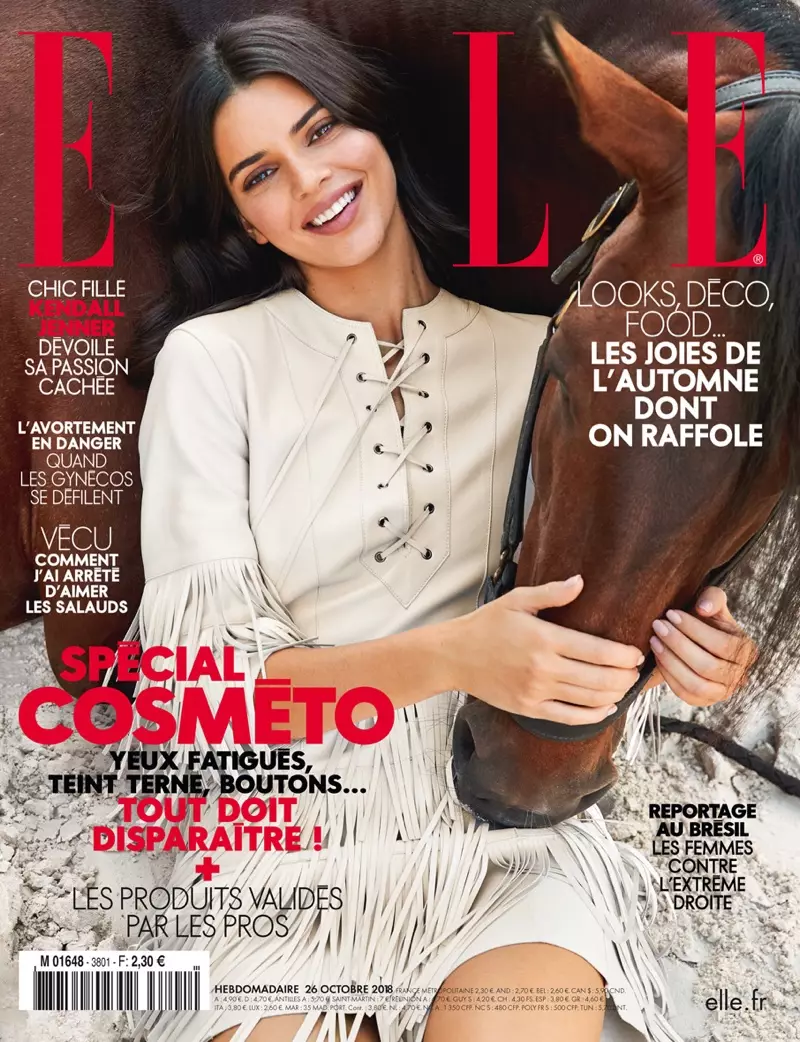 Kendall Jenner 在 ELLE France 演绎马术风格