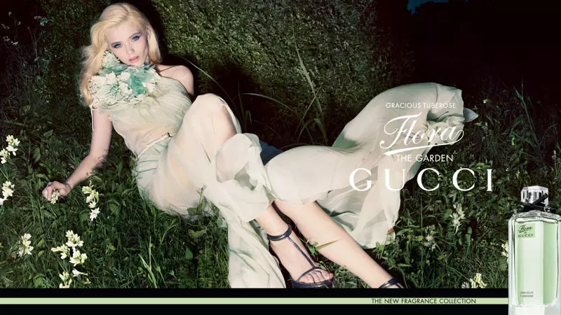 Abbey Lee Kershaw este angelică în campania de parfumare Flora a Gucci de Sølve Sundsbø