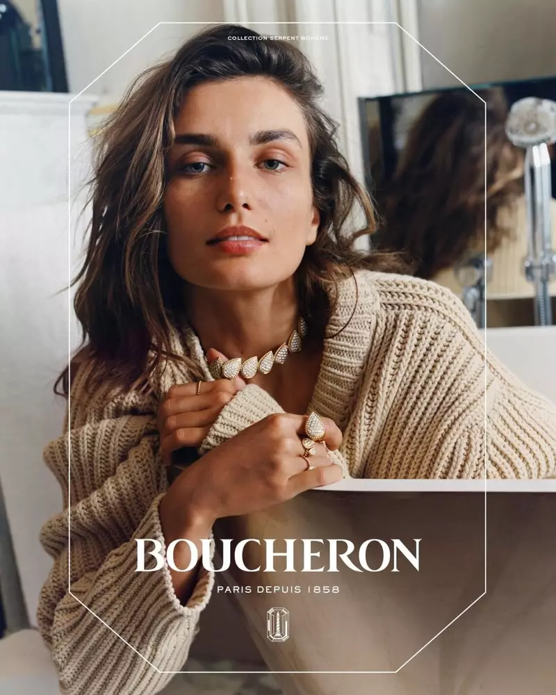 Boucheron fait appel au mannequin roumain pour sa dernière campagne