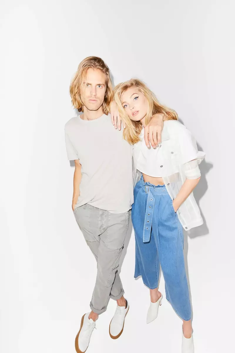 Tom Daly e Elsa Hosk á fronte da campaña de verán de 2018 de J Brand