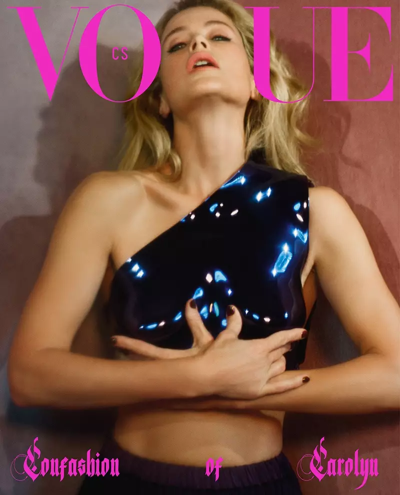 卡羅琳·墨菲為捷克斯洛伐克版《Vogue》雜誌增光添彩