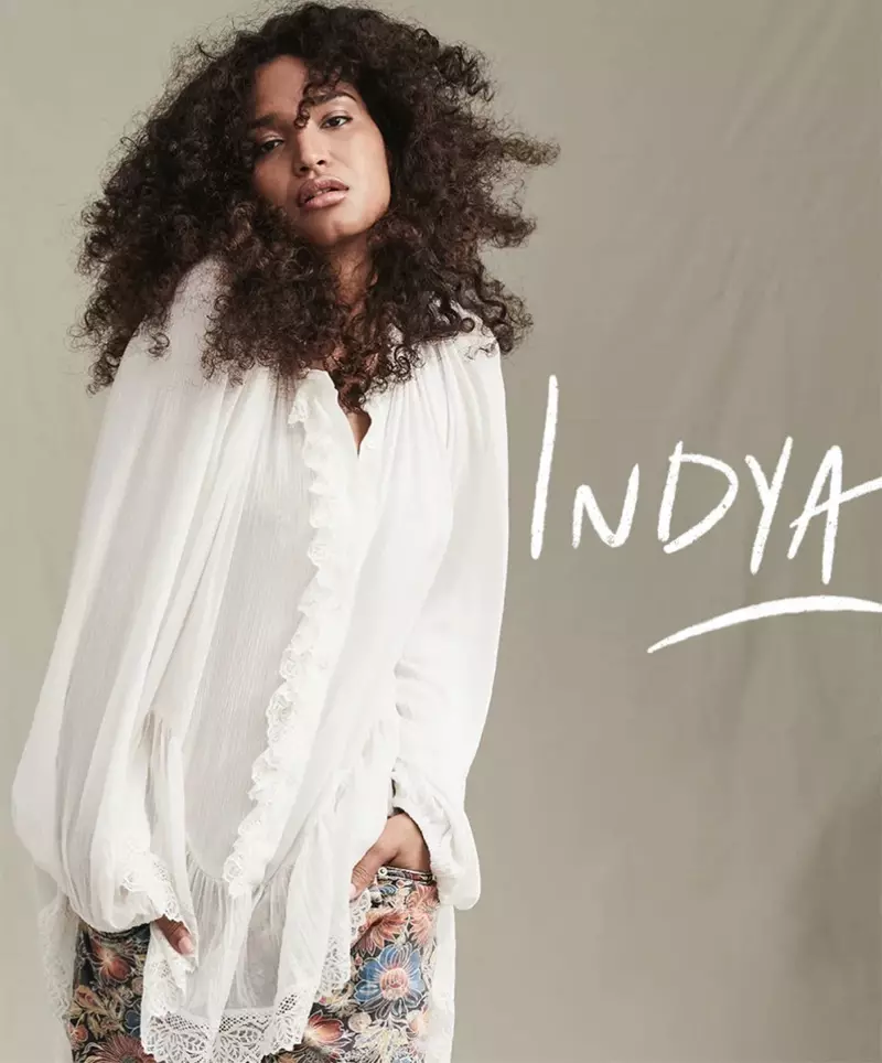 Si Indya Moore makita sa Free People The Creative Spirit fall 2020 catalog.