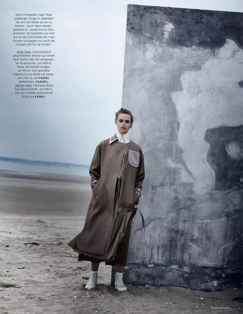 Birgit Kos, Luna Bijl & Vittoria Cetti Model Elegant Looks for Vogue Germany