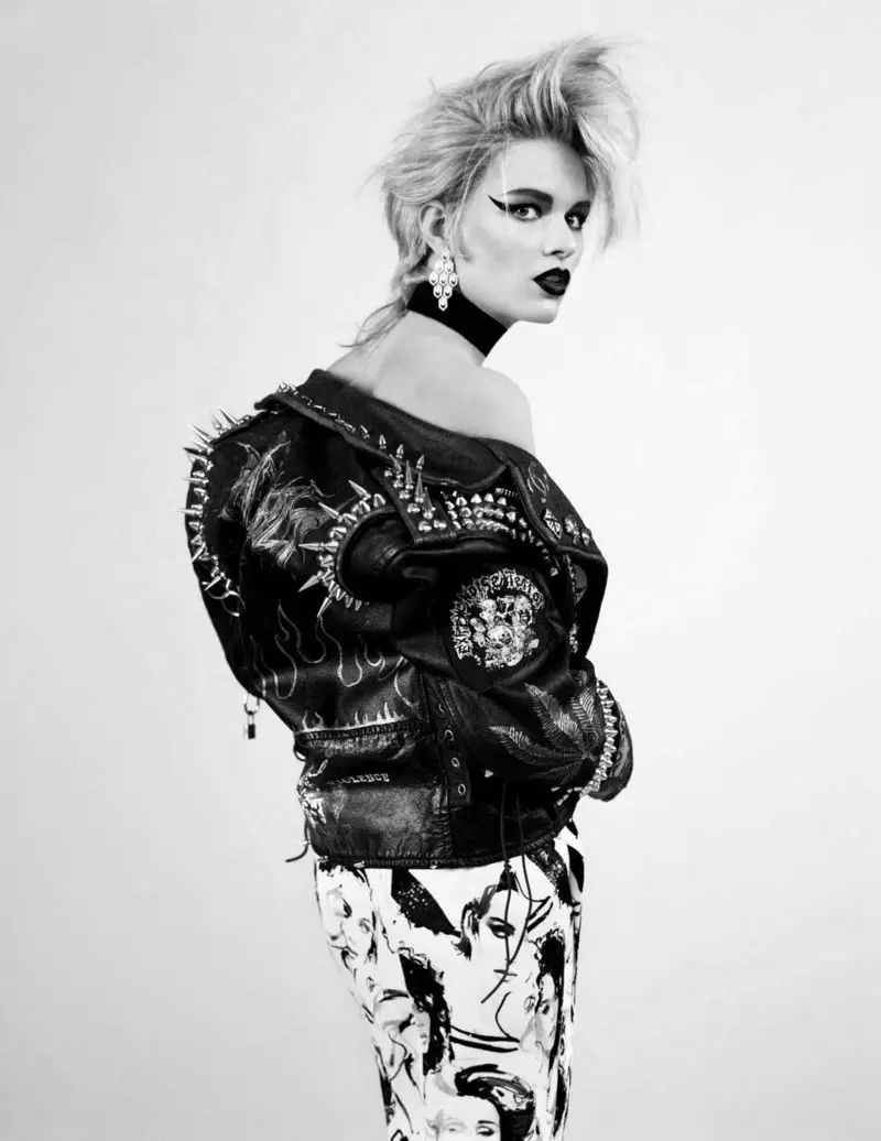 Anna Ewers Nyandak kana Punk Glam Sigana di Vogue Jerman