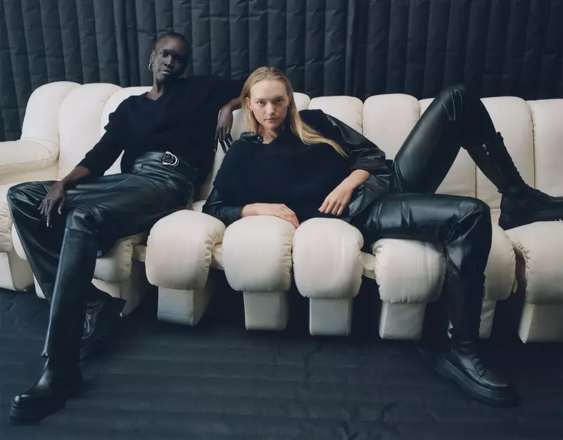 Alek Wek 和 Gemma Ward 出演 Zara Great Knitwear 2019 秋冬社論