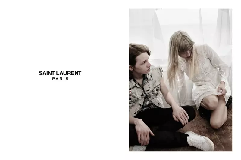 តារាសម្តែង Klara Kristin Fronts Saint Laurent Summer Images