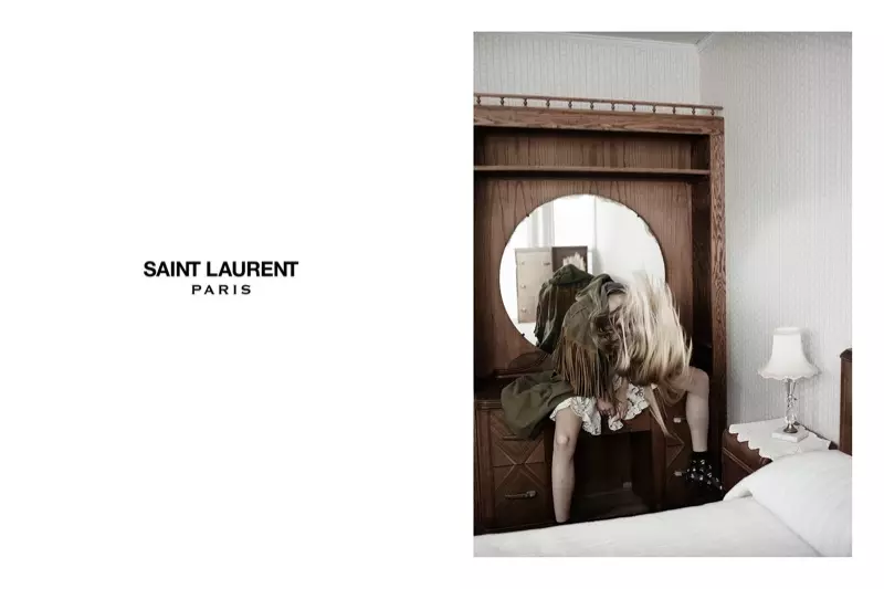 여배우 Klara Kristin Fronts Saint Laurent Summer Images