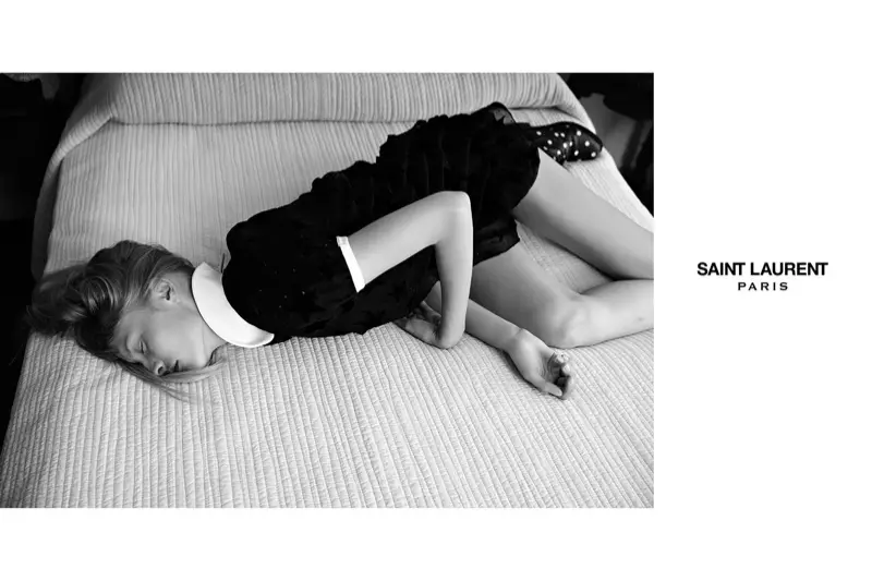 여배우 Klara Kristin Fronts Saint Laurent Summer Images