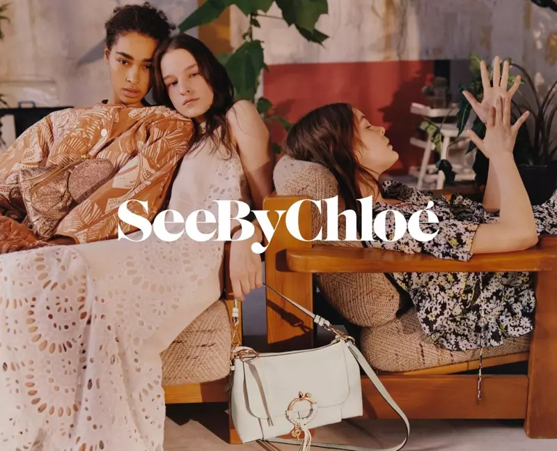 Maria Susan Landwehr, Laura Toth et Julia Nicole Meyer pour la campagne printemps-été 2018 de See By Chloe