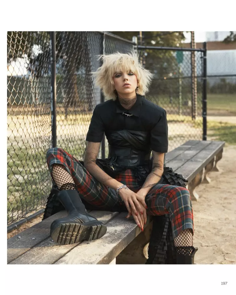 Bente Oort Vogue Čína Punk Styl Fashion Editorial