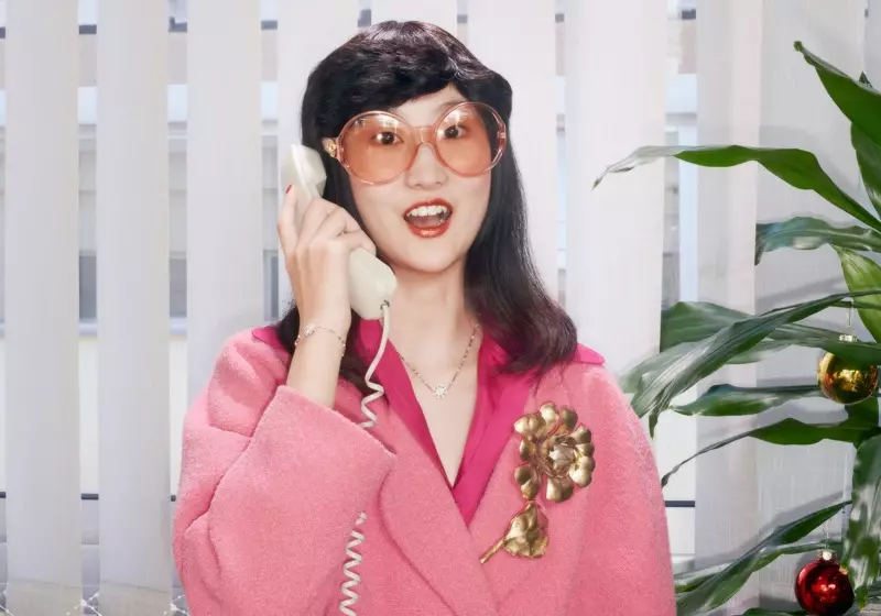Li Shirui แสดงในแคมเปญ Gucci Holiday 2020