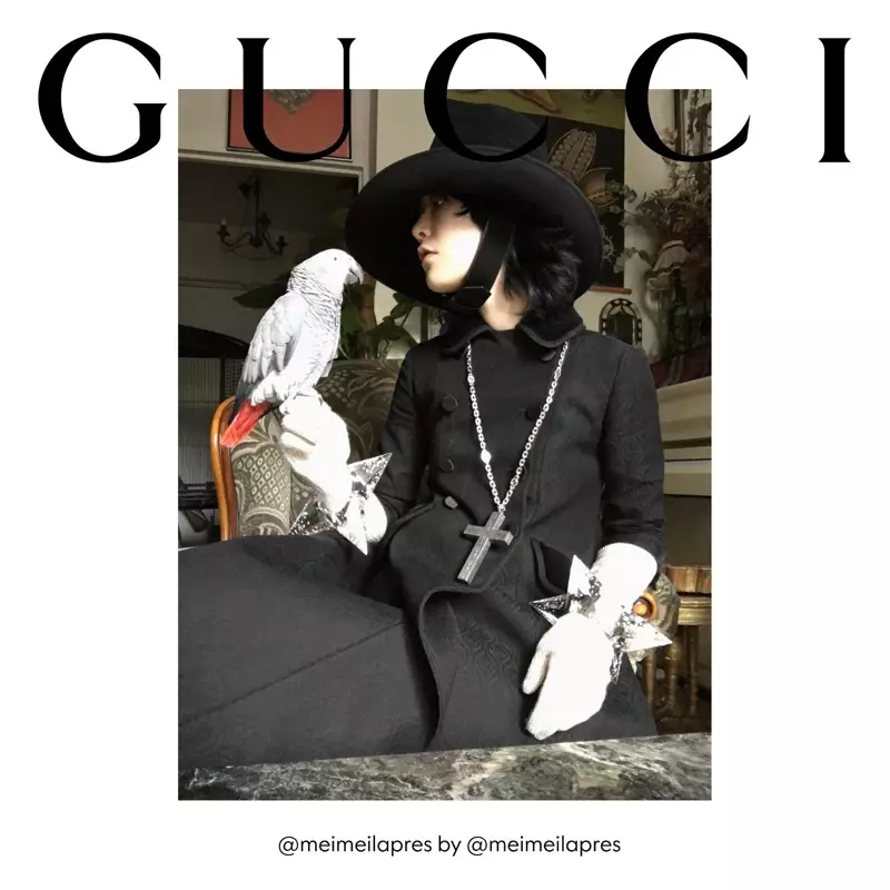 Мэй Лапрес снялась в рекламной кампании Gucci The Ritual Fall 2020.