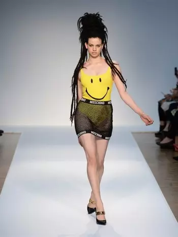 Dreadlocks, Smiley Faces & Mesh by Moschino Spring '15 Runway Show