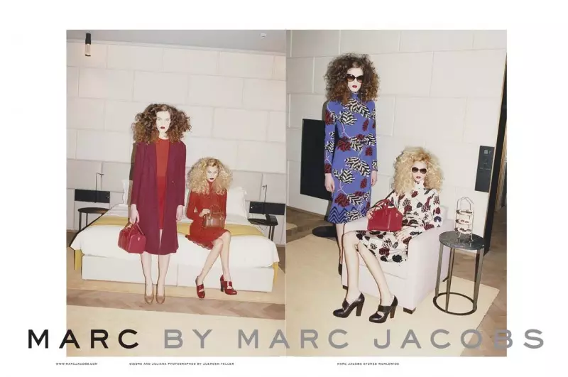 Marc by Marc Jacobs는 Juergen Teller의 2013 가을 광고를 위해 무드를 얻습니다.