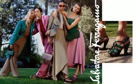 Salvatore Ferragamo stel lente 2019-veldtog in 'n villa