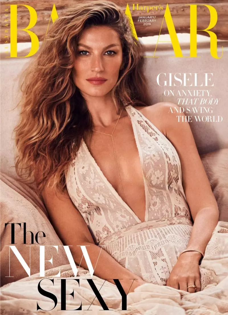 ඕස්ට්‍රේලියාවේ Harper's Bazaar සඳහා Gisele Bundchen ලිහිල් මෝස්තර වලින් පෙනී සිටියි