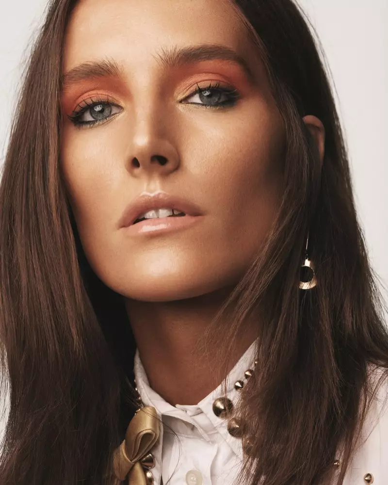 Josephine le Tutour Models Sun-Kissed Beauty for Vogue Greece