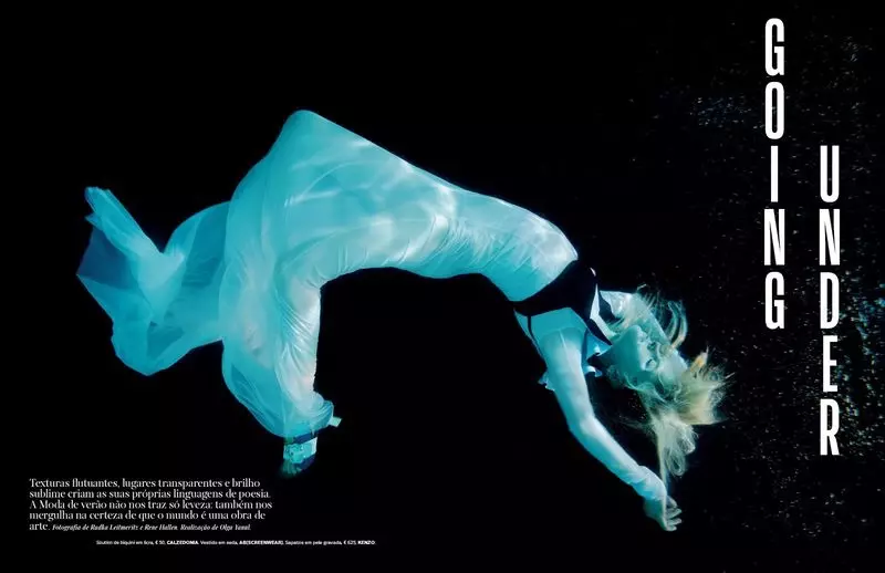 Jessica Stam is An Underwater Beauty vir Vogue Portugal